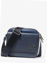 Michael Kors HUDSON COLOR-BLOCKED LEATHER MESSENGER BAG