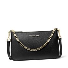 Michael Kors jet set Jet Set (Saffiano Black and Gold)